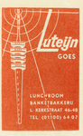GOE-15 Lunchroom Banketbakkerij Luteijn, Goes