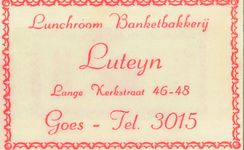 GOE-22 Lunchroom Banketbakkerij Luteijn, Goes