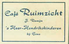 HHK-1 Café Ruimzicht, 's-Heer Hendrikskinderen