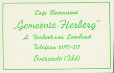 OVZ-1 Café Restaurant Gemeente-Herberg , Ovezande