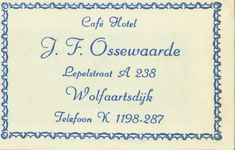 WOL-1 Café Hotel J.F. Ossewaarde, Wolphaartsdijk