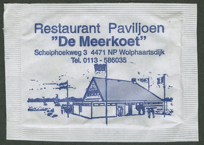WOL-3 Restaurant Paviljoen De Meerkoet , Schelphoekweg 4 te Wolphaartsdijk