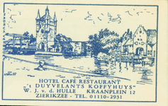 ZIE-5 Hotel Café Restaurant 't Duyvelants Koffyhuys , Zierikzee