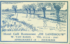 ZIE-6 Hotel Café Restaurant De Landbouw , Zierikzee
