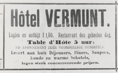 M 9981 Advertentie hotel Vermunt