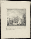247 Historieprent; verwijzend naar de nationale eenheid in 1830 en 1831. Een Hollandse officier, matroos en infanterist ...