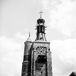 22-9461 Herbouwde spits met klok en carillon gasthuistoren
