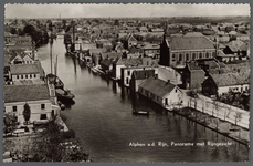 0702 Alphen a.d. Rijn, Panorama met Rijngezicht, 1945-1955