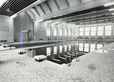 EHC-0001000 Het Prins Willem-Alexander zwembad gelegen aan de Tunnelstraat.