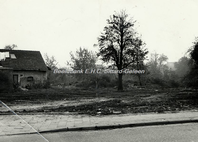 EHC-0001026 Zicht op een afbraakpand in de Groenstraat rond 1952/1953.