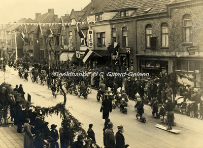 EHC-0002157 Optocht ter gelegenheid van het 40-jarig regeringsjubileum van Koningin Wilhelmina in 1938.