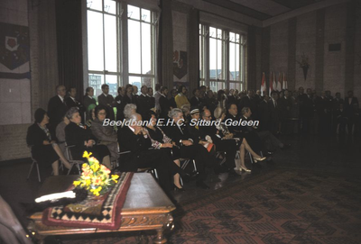EHC-037-41 Receptie Oranjevereniging Sittard op Koninginnedag 30-04-1974.