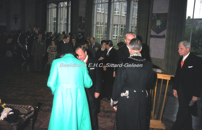 EHC-037-48 Receptie Oranjevereniging Sittard op Koninginnedag 30-04-1974.