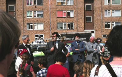 EHC-059-43 Opening van het Volkstuinencomplex Vrangendael aan de Schubertstraat te Sittard op 29-04-1978.
