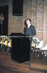 EHC-060-11 Opening van het CITY-project met Bibliotheek en Muziekschool aan de Broeksittarderweg te Sittard in 1978.