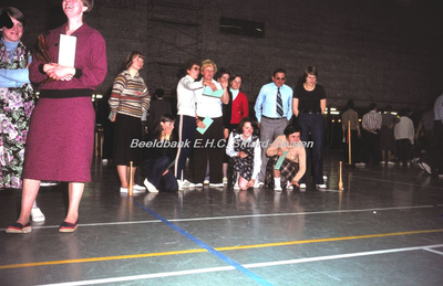 EHC-061-35 Ontvangst van het Gemeentebestuur en personeel van Sittard door het Gemeentebestuur van Hasselt op 07-10-1977.