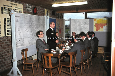 EHC-061-40 Ontvangst van het Gemeentebestuur en personeel van Sittard door het Gemeentebestuur van Hasselt op 07-10-1977.