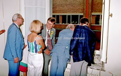 EHC-100-47 Ontvangst Fortuna in het Kritzraedthuis i.v.m. promotie naar de Ere-divisie op 16-05-1982