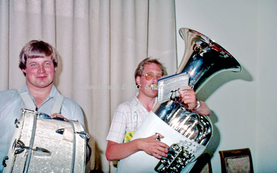 EHC-100-48 Ontvangst Fortuna in het Kritzraedthuis i.v.m. promotie naar de Ere-divisie op 16-05-1982