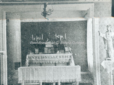 EHC-0012758 Huisaltaar in de Finse woning van Mgr. Buckx