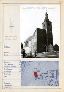 050 Gruizenstraat met vrij liggende Nederlands Hervormde Kerk na de sloop van de belendende panden