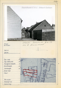 052 Gruizenstraat met de schuurtjes als achterkant van de panden Rosmolenstraat 9 en 13