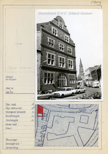 309 Plakstraat hoek Rosmolenstraat 2 met zijgevel Kritzraedthuis