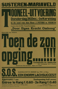 547_001_296 Susteren: ToneelToneeluitvoering Toen de zon opging........!!!! door Toneelvereniging Door Eigen Kracht ...