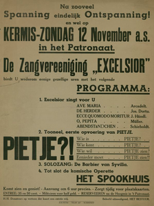 547_001_345 Schinnen: Kermis, muziekOntspanning in het Patronaat door zangvereniging Excelsiorzondag 12 november