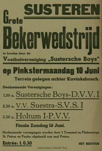 547_001_372 Susteren: VoetbalGrote Bekerwedstrijd op terrein gelegen achter Kavinksboschte houden door ...