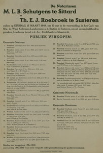 547_001_443 Susteren: NotariaatDiverse publieke verkopen <door de notarissen M.L.B. Schutgens te Sittard en Th.E.J. ...