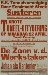 547_001_450 Susteren: ToneelToneeluitvoering De zoon van de Werkstaker door Toneelvereniging Door Eendracht Sterk in de ...