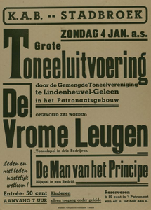 547_001_515 Wijk Stadbroek, Sittard: ToneelToneeluitvoering De vrome leugen door de Gemengde Toneelvereniging te ...