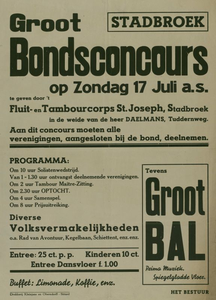 547_001_561 Wijk Stadbroek, Sittard: MuziekGroot Bondsconcours van Fluit en Tambourkorpsenzondag 17 juli