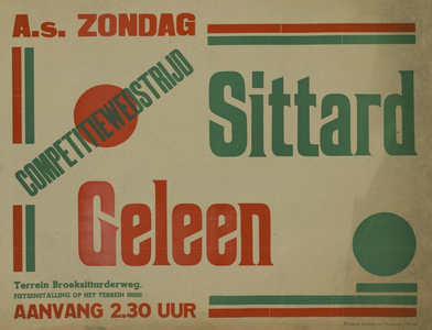 547_001_740 Geleen: VoetbalCompetitiewedstijd Sittard - Geleen op terrein Broeksittarderwegz.d.