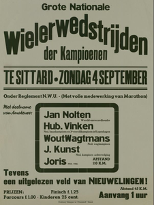 547_001_822 Sittard: WielrennenGrote nationale Wielerwedstrijden der Kampioenenzondag 04 september
