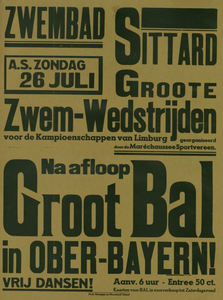 547_001_825 Sittard: ZwemsportGrote zwemwedstrijden in zwembad Sittard voor de kampioenschappen van Limburg met na ...