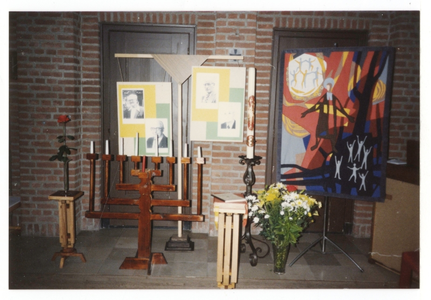 194117 Kunst in de kapel van De La Salle te Stevensbeek