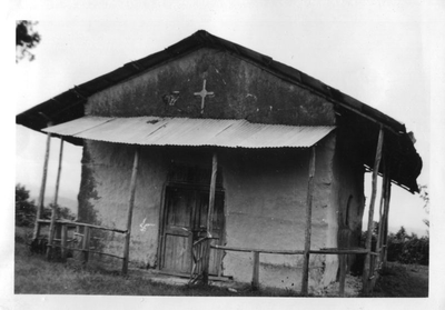 230193 Oude kerk van de missiepost te Shappa (Ethiopië)