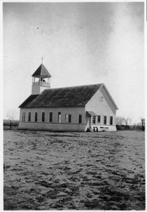 208491 De kerk voor de Mexicanen te Pawnee (Texas, USA)