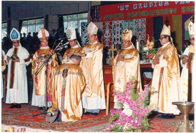 208520 De bisschopswijding van mgr. Michael Coomans msf te Samarinda op Borneo