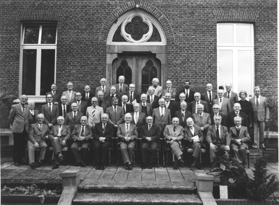 186360 Groepsfoto van de gasten bij het 125-jarig bestaan van de communiteit te Roermond