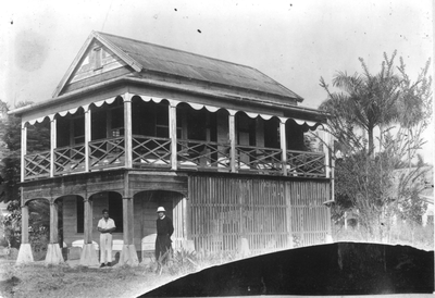186453 Pastorie bij de leprakolonie te Groot Chatillon (Suriname)