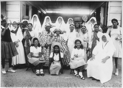186486 Sint Gerardus Majella melaatsenkolonie in het stichtingsjaar 1895 te Paramaribo (Suriname)