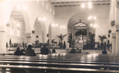 198019 De kerk van de parochie van Servitium Christi te den Haag