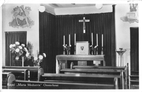 232058 Kapel in Huize Maria Mediatrix, een huis van de Eucharistische Kruistocht, te Oosterhout