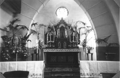 196038 Interieur van de kapel van huize Magdalena te Overschie
