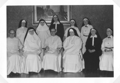 196088 De eerste bijeenkomst van dominicanessen in het Albertinum te Nijmegen
