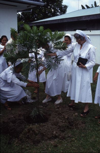 178309 Boomplanting bij opening klooster R.S. Mandala (Indonesië)
