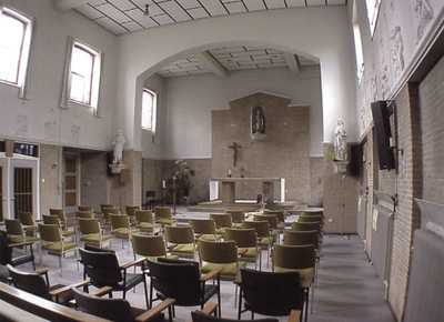 116196 Interieur van de kapel in klooster Sancta Monica in Esch
